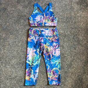DSG Kids Set - Blue with Multicolor Floral